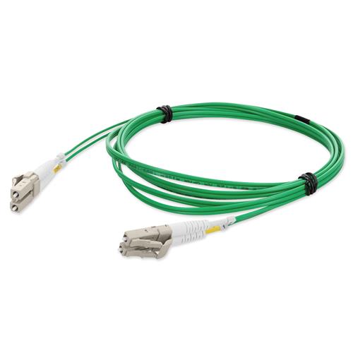 Picture of 10m LC to LC Green OM1 Duplex OFNR (Riser-Rated) MMF Fiber Patch Cable