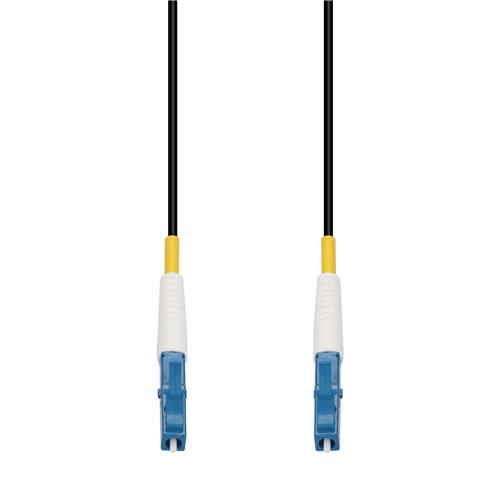 Picture of 10m LC to LC Black OS2 Simplex OFNR (Riser-Rated) SMF Fiber Outdoor Patch Cable