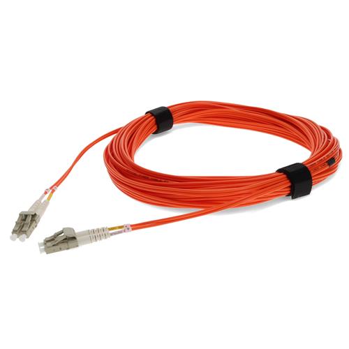 Picture of 12m LC to LC Orange OM2 Duplex OFNR (Riser-Rated) Fiber Patch Cable