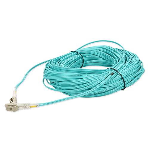 Picture of 130m LC to LC Aqua OM4 Duplex OFNP (Plenum-Rated) Fiber Patch Cable