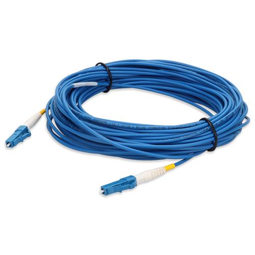 Picture of 14m LC to LC Blue OS2 Simplex OFNR (Riser-Rated) SMF Fiber Patch Cable