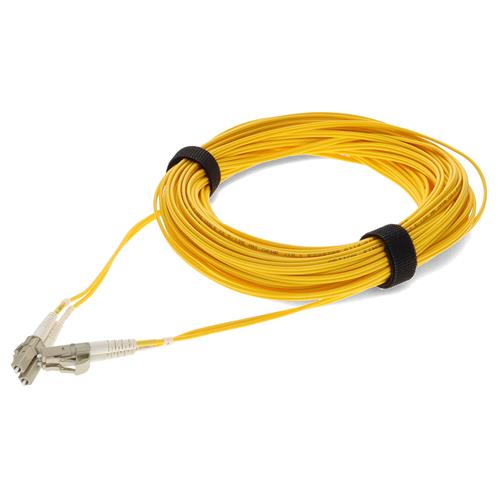 Picture of 15m LC to LC Yellow OM1 Duplex OFNR (Riser-Rated) TAA MMF Fiber Patch Cable