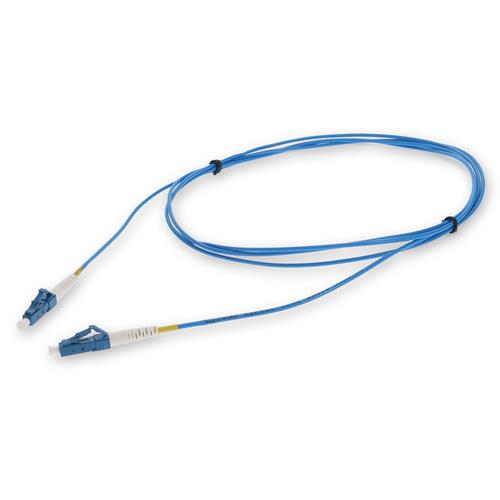 Picture of 20ft LC to LC Blue OS2 Simplex OFNR (Riser-Rated) SMF Fiber Patch Cable