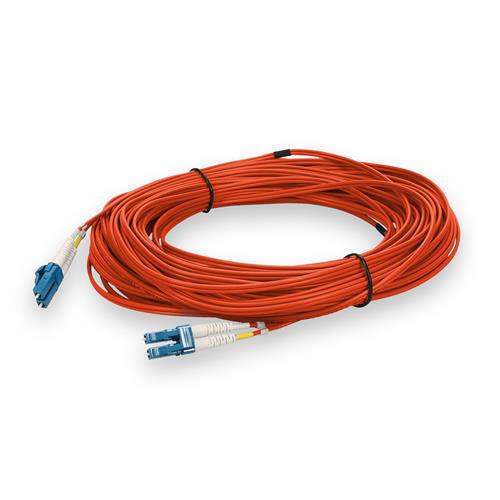 Picture of 22m LC to LC Orange OS2 Duplex OFNR (Riser-Rated) SMF Fiber Patch Cable