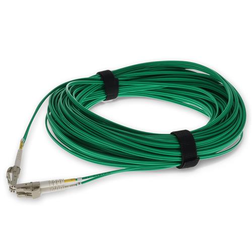 Picture of 23m LC to LC Green OM4 Duplex OFNR (Riser-Rated) Fiber Patch Cable
