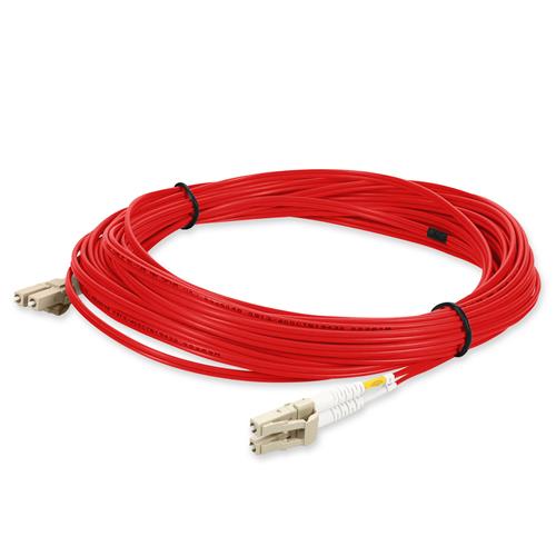 Picture of 2m LC to LC Red OM2 Duplex OFNR (Riser-Rated) Fiber Patch Cable