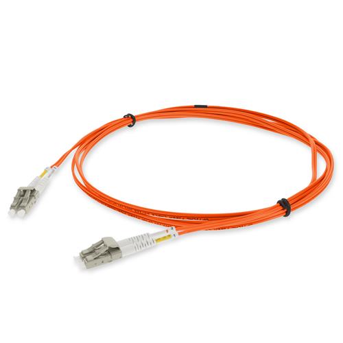 Picture of 2m LC to LC Orange OM3 Duplex OFNR (Riser-Rated) TAA Fiber Patch Cable