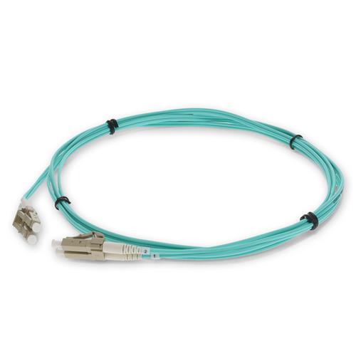 Picture of 2m LC to LC Aqua OM3 Duplex OFNR (Riser-Rated) Fiber Patch Cable
