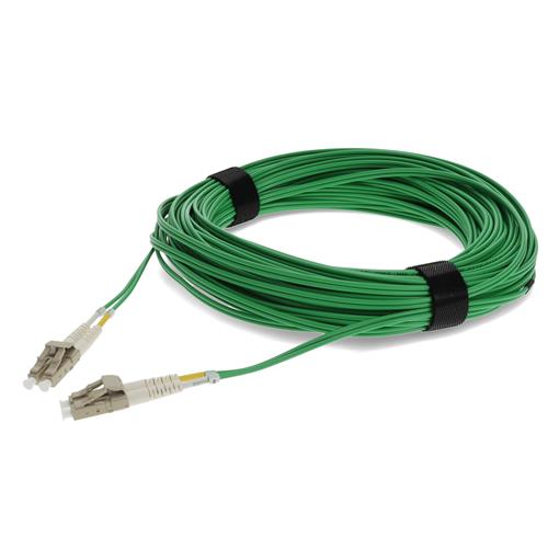 Picture of 30m LC to LC Green OM4 Duplex OFNP (Plenum-Rated) Fiber Patch Cable