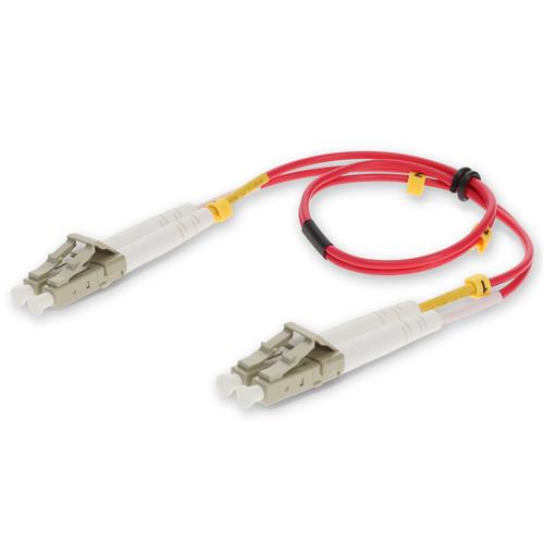 Picture of 3m LC to LC Red OM3 Duplex OFNP (Plenum-Rated) Fiber Patch Cable