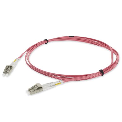 Picture of 5m LC to LC Pink OM4 Duplex OFNR (Riser-Rated) Fiber Patch Cable