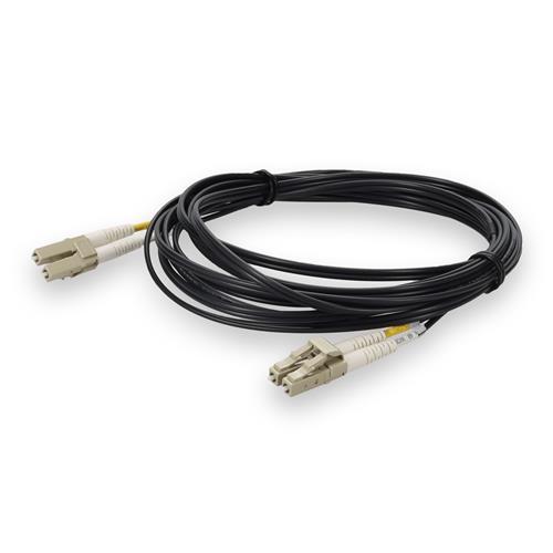 Picture of 5m LC to LC Black OM4 Duplex OFNP (Plenum-Rated) Fiber Patch Cable