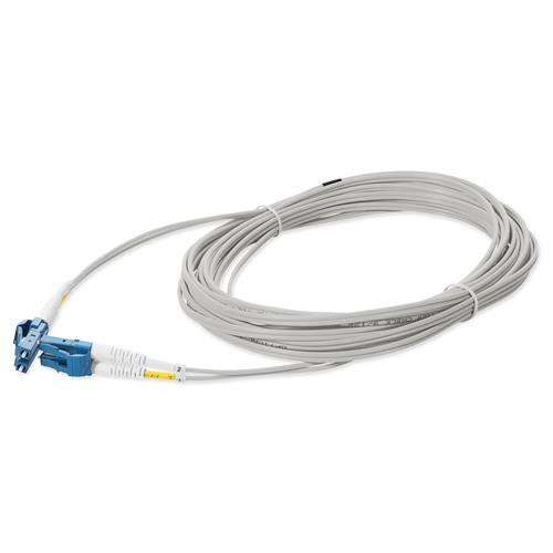 Picture of 5m LC to LC Gray OS2 Duplex OFNR (Riser-Rated) SMF Fiber Patch Cable