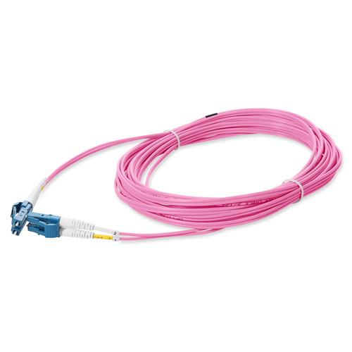 Picture of 5m LC to LC Pink OS2 Duplex OFNR (Riser-Rated) SMF Fiber Patch Cable