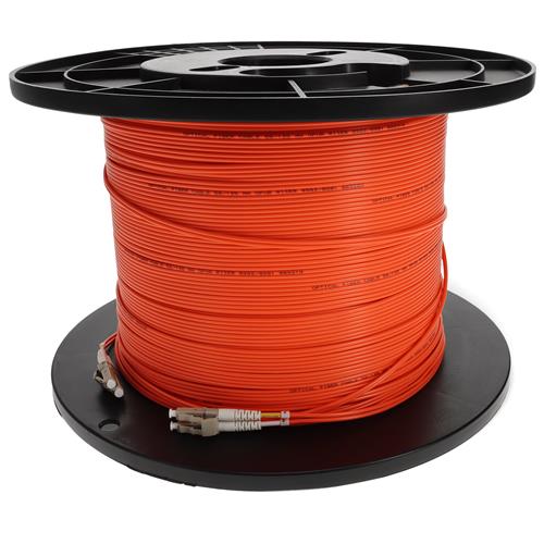 Picture of 60m LC to LC Orange OM2 Duplex OFNR (Riser-Rated) Fiber Patch Cable