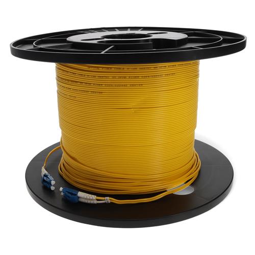 Picture of 61m LC to LC Yellow OS2 Duplex OFNR (Riser-Rated) SMF Fiber Patch Cable