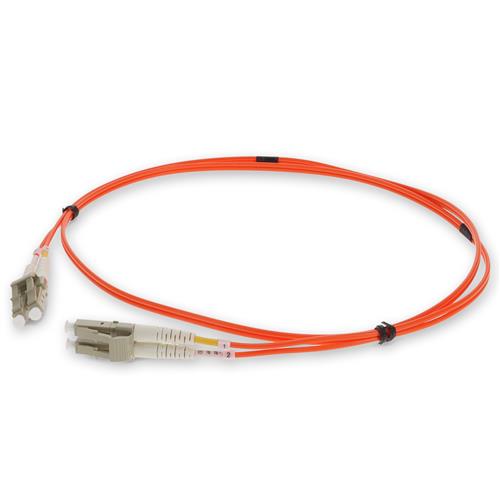 Picture of 2m LC to LC Orange OM2 Duplex Microboot, Snagless OFNR (Riser-Rated) Fiber Patch Cable