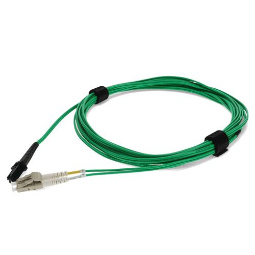 Picture of 8m LC to MT-RJ Green OM1 Duplex OFNR (Riser-Rated) TAA MMF Fiber Patch Cable