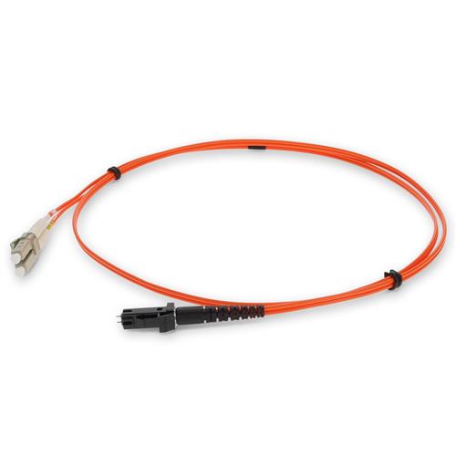 Picture of 8m LC to MT-RJ Orange OM1 Duplex OFNR (Riser-Rated) MMF Fiber Patch Cable