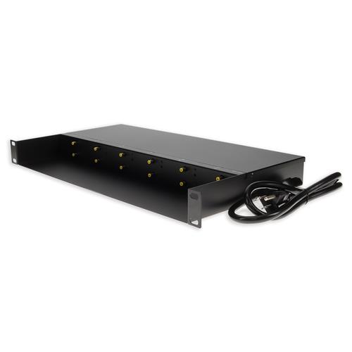 Picture of Chassis for 1G Media Converter, Rack mountable 1U, 12 slots. Dual AC Power Supply
