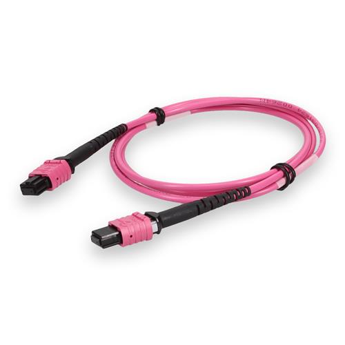 Picture of 10m MPO/UPC to MPO/UPC Magenta OM4 OFNP (Plenum-Rated) 12-Strand TAA Fiber Patch Cable