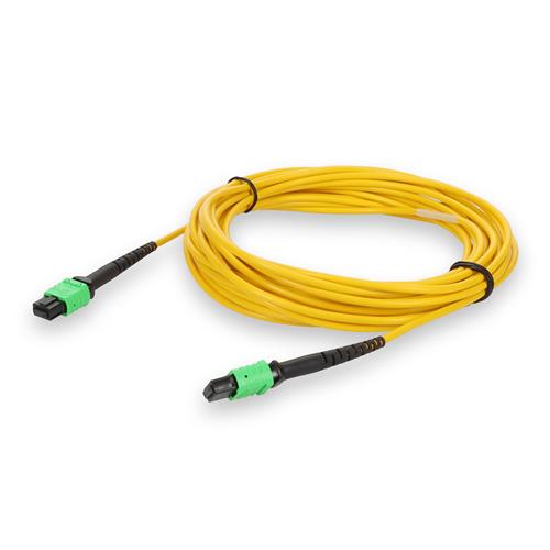 Picture of 7m MPO/APC to MPO/APC Yellow OS2 LSZH 12-Strand SMF Fiber Patch Cable