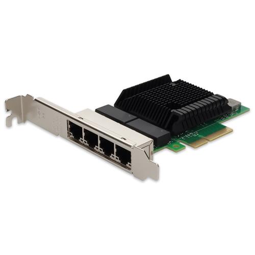 Picture of 10/100/1000Mbs Quad RJ-45 Port 100m PCIe 2.0 x4 Network Interface Card Broadcom 5719 Chipset