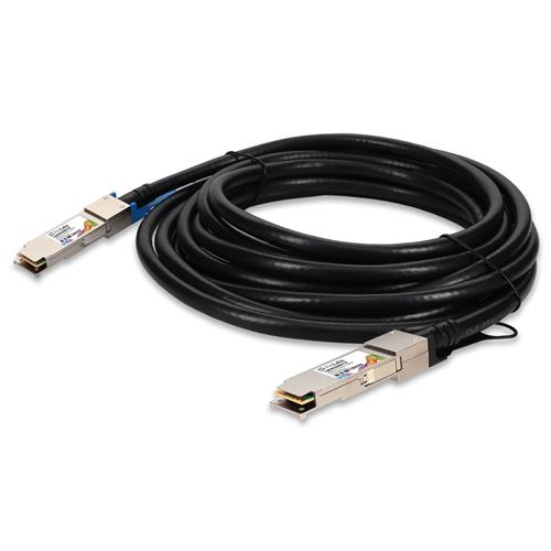 Picture of Cisco® (Blue Tab) to Arista Networks® (Black Tab) Compatible TAA 100GBase-CU QSFP28 to QSFP28 Direct Attach Cable (Passive Twinax, 1m)