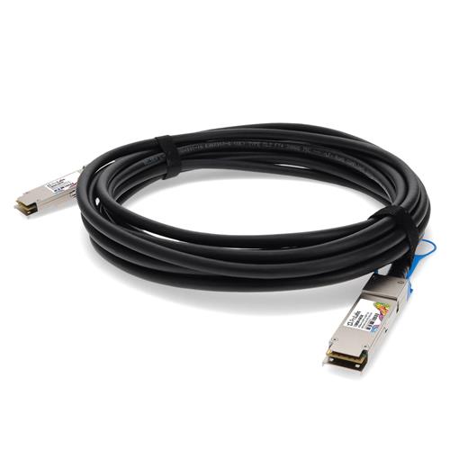 Picture of Brocade® (Formerly) 40G-QSFP-QSFP-C-0301 to Multiple OEM Compatible TAA Compliant 40GBase-CU QSFP+ to QSFP+ Direct Attach Cable (Active Twinax, 3m)