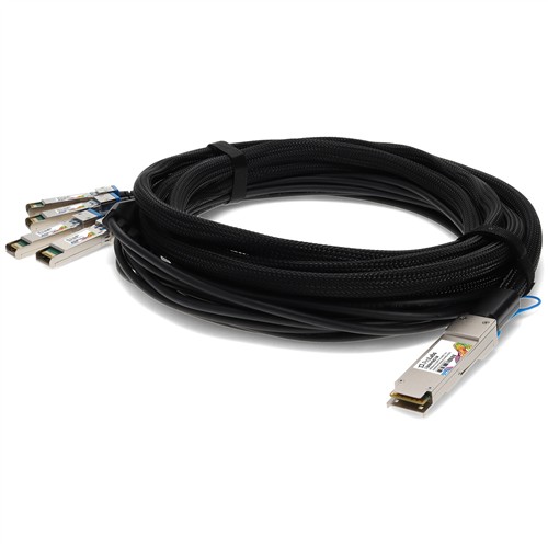 Picture of Juniper Networks® JNP-QSFP-DAC-2-5M to Intel® XDACBL2-5M Compatible TAA 40GBase-CU QSFP+ to 4xSFP+ Direct Attach Cable (Passive Twinax, 2.5m)