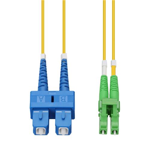 Picture of 100m SC to ALC Yellow OS2 Duplex OFNP (Plenum-Rated) SMF Fiber Patch Cable