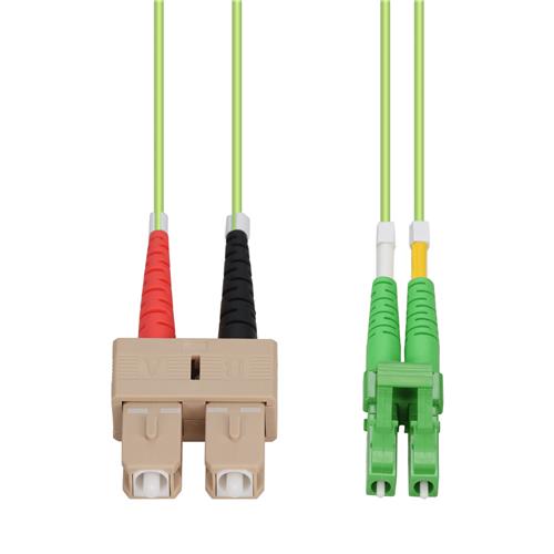 Picture of 10m SC to ALC Lime Green OM5 Duplex LSZH Fiber Patch Cable