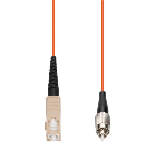 Picture of 0.5m SC to FC Orange OM1 Simplex OFNP (Plenum-Rated) MMF Fiber Patch Cable