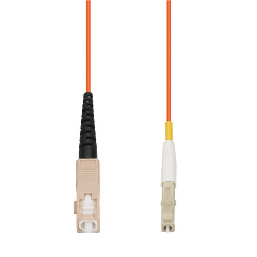 Picture of 100m SC to LC Orange OM2 Simplex OFNP (Plenum-Rated) Fiber Patch Cable