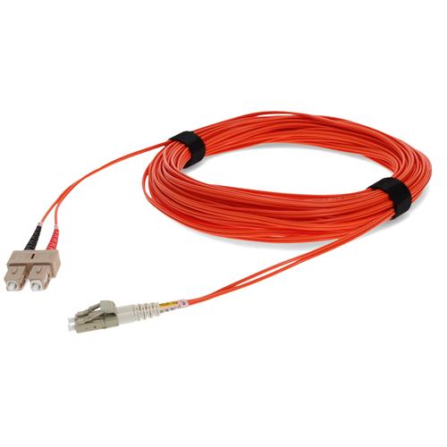 Picture of 40m SC to LC Orange OM1 Duplex OFNR (Riser-Rated) MMF Fiber Patch Cable