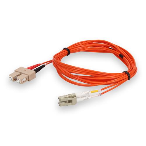 Picture of 4m SC to LC Orange OM2 Duplex OFNR (Riser-Rated) Fiber Patch Cable