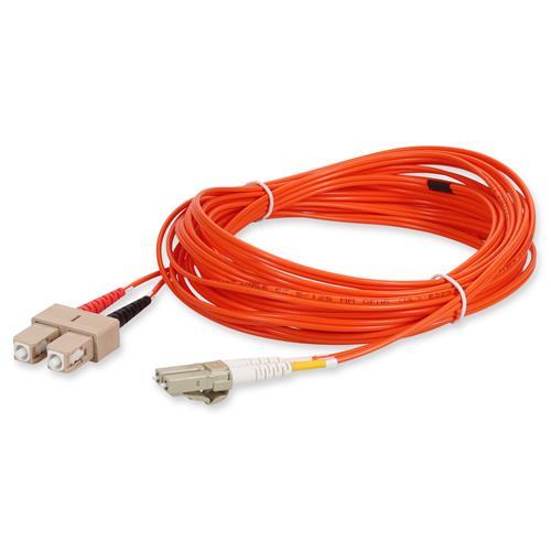 Picture of 9m SC to LC Orange OM1 Duplex OFNR (Riser-Rated) MMF Fiber Patch Cable