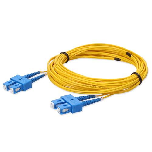 Picture of 0.5m SC to SC Yellow OS2 Duplex OFNP (Plenum-Rated) SMF Fiber Patch Cable