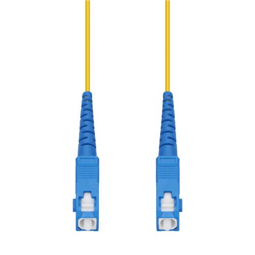 Picture of 15m SC to SC Yellow OS2 Simplex OFNR (Riser-Rated) SMF Fiber Patch Cable