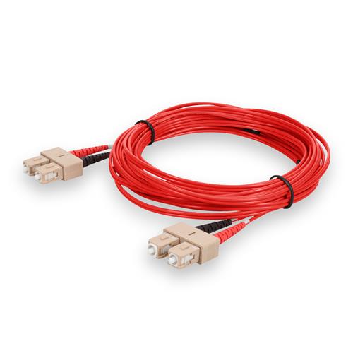 Picture of 1m SC to SC Red OM1 Duplex OFNR (Riser-Rated) MMF Fiber Patch Cable