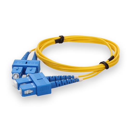 Picture of 1m SC to SC Yellow OS2 Duplex OFNR (Riser-Rated) Fiber Patch Cable