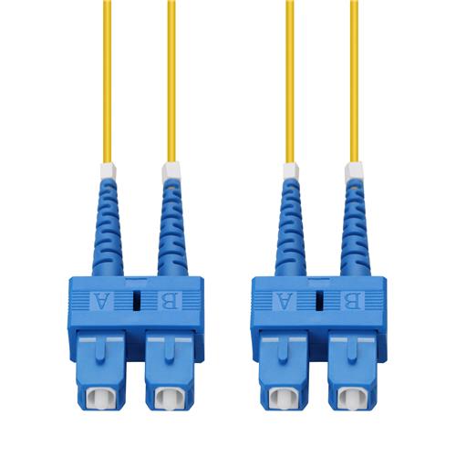 Picture of 26m SC to SC Yellow OS2 Duplex LSZH SMF Fiber Patch Cable
