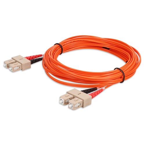 Picture of 2m SC to SC Orange OM1 Duplex OFNR (Riser-Rated) MMF Fiber Patch Cable