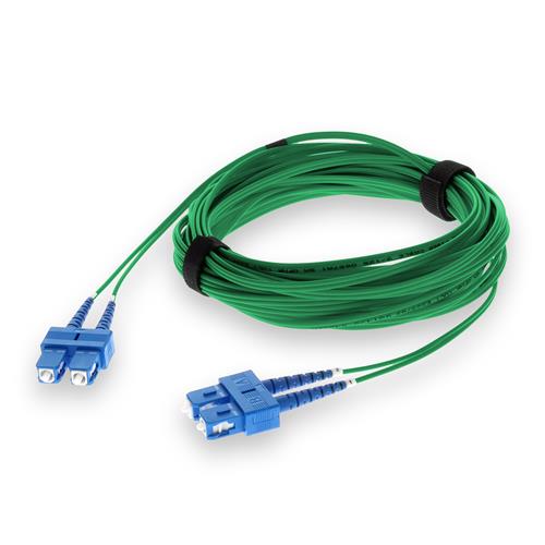 Picture of 2m SC to SC Green OS2 Duplex OFNR (Riser-Rated) TAA SMF Fiber Patch Cable