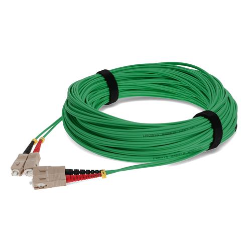 Picture of 30m SC to SC Green OM4 Duplex OFNR (Riser-Rated) Fiber Patch Cable