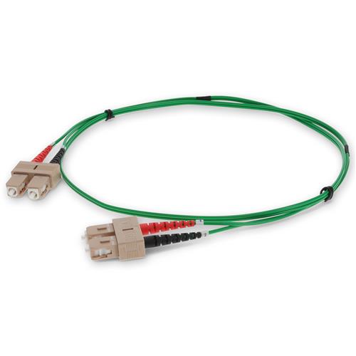 Picture of 5m SC to SC Green OM1 Duplex OFNR (Riser-Rated) MMF Fiber Patch Cable