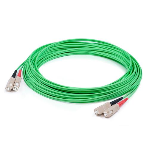 Picture of 70m SC to SC Green OM1 Duplex OFNR (Riser-Rated) MMF Fiber Patch Cable