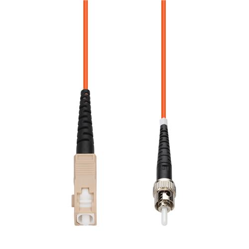 Picture of 0.5m SC to ST Orange OM1 Simplex OFNP (Plenum-Rated) MMF Fiber Patch Cable