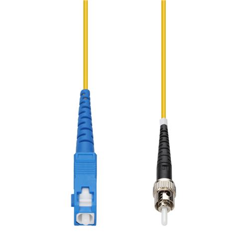 Picture of 100m SC to ST Yellow OS2 Simplex OFNP (Plenum-Rated) SMF Fiber Patch Cable