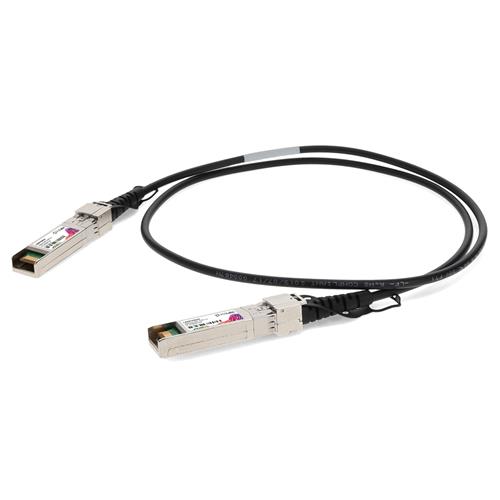 Picture of HP® J9281B to Fortinet® SP-CABLE-FS-SFP+1 Compatible 10GBase-CU SFP+ to SFP+ Direct Attach Cable (Passive Twinax, 1m)